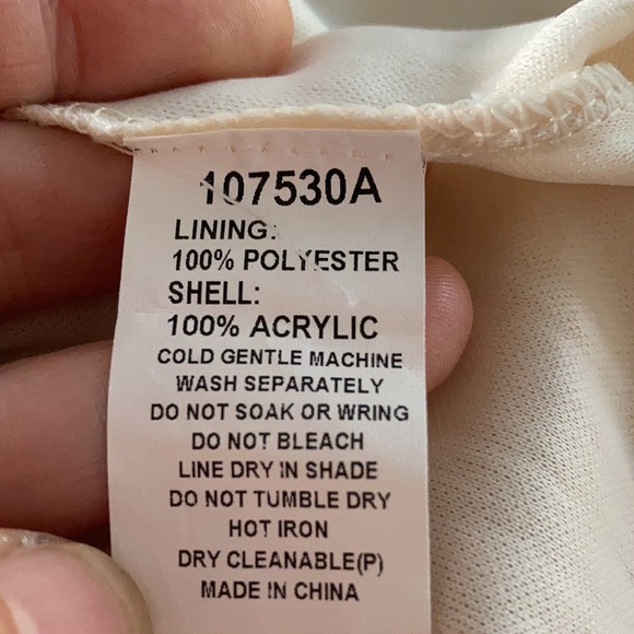 Vintage ICE crochet dress 70’s style SIZE M 🌸Fully lined - Picture 9 of 9